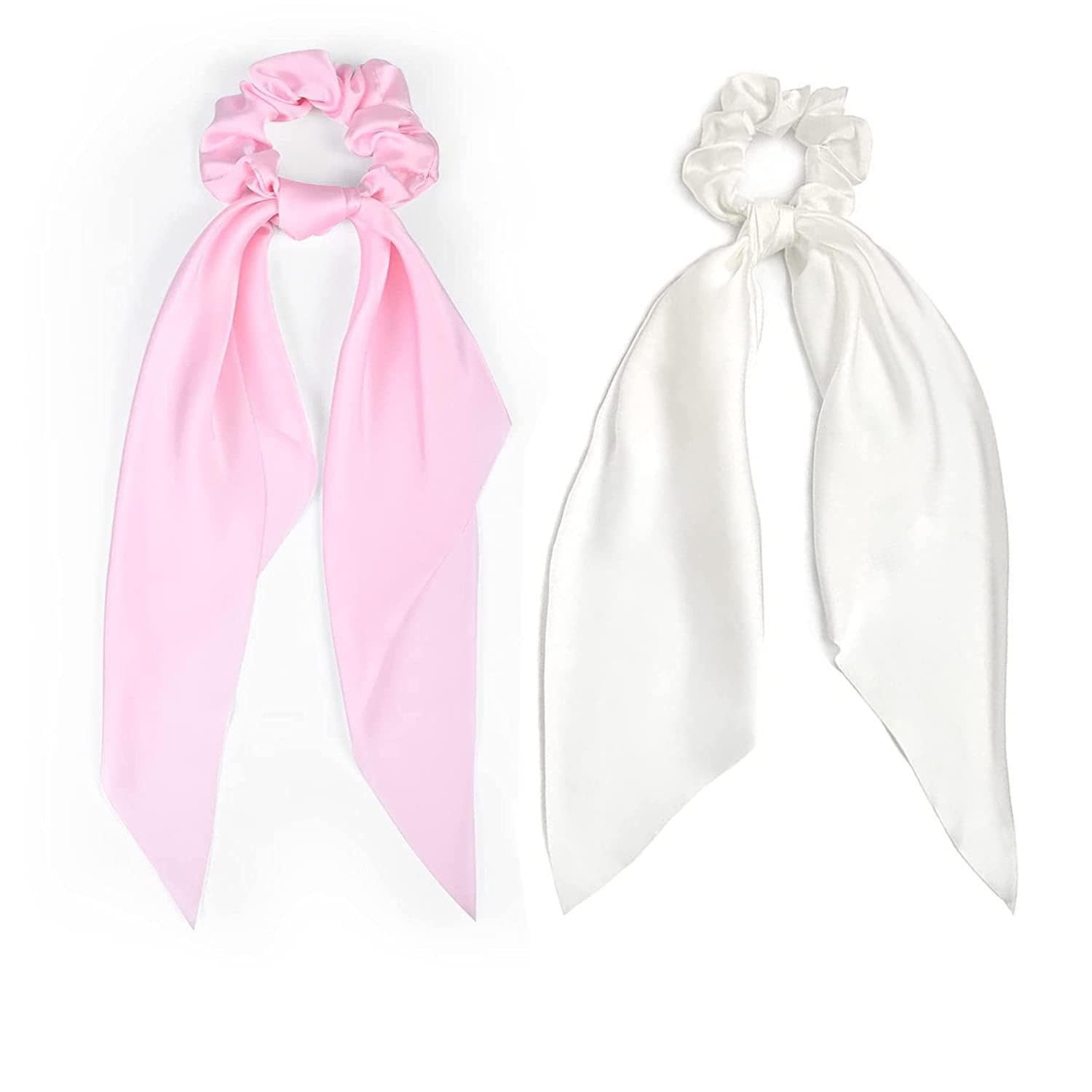 See full amazon price history chart for MIKONIKO 2 PCS Hair Scrunchies Scarf White Pink Hair Ribbon Satin Silk Elastic Hair Tie Bow Bands Ponytail Holder Accessories for Women Girls MIKONIKO 2 PCS Hair Scrunchies Scarf White Pink Hair Ribbon Satin Silk Elastic Hair Tie Bow Bands Ponytail Holder Accessories for Women Girls (B0CVVQQMDC) Amazon Price History, Amazon Price Tracker