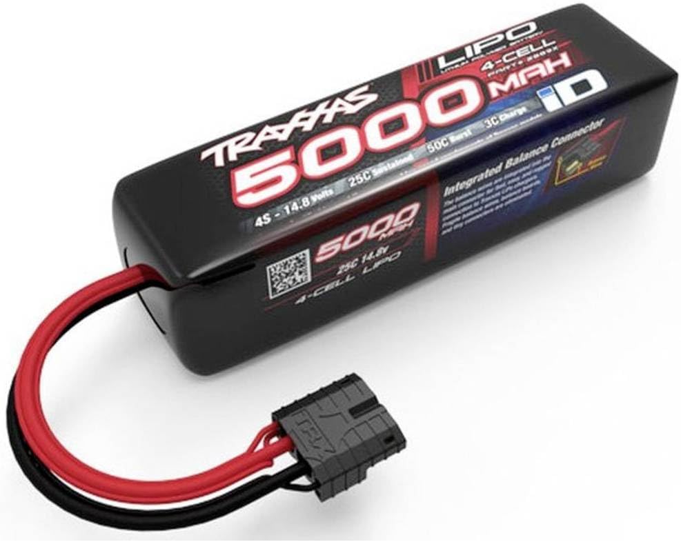 Model Building Battery Pack (LiPo) 14.8 V 5000 mAh Number of Cells: 4 25 C Box Hard Case iD