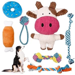 Ehiog 7 Stück Welpenspielzeug Set Plüsch