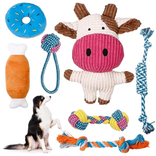 Ehiog 7 Stück Welpenspielzeug Set Plüsch