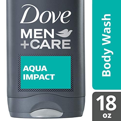 Dove Men+Care Aqua Impact Body and Face Wash 18 Fl Oz (Pack of 1)