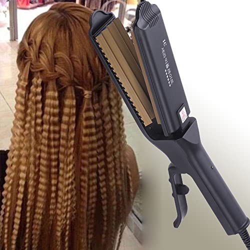 Plancha para cabello con placas de cerámica de titanio