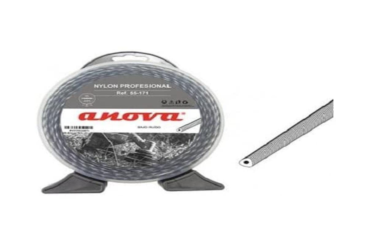 Millasur Anova Hilo desbrozadora Nylon Bajo Ruido Cyclone 2, 70 X 60 MT