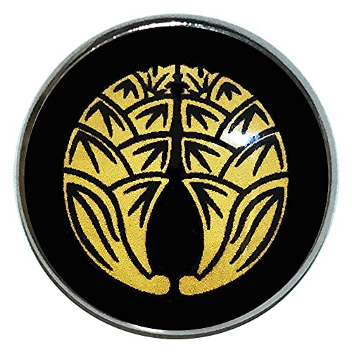 家紋 ピンバッジ 抱き茗荷 家紋 ピンバッチ