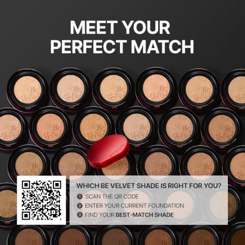 Image of ESPOIR Be Velvet Cushion Foundation #50 Java | Quick and Easy Coverage with Long-lasting Color by Zero Oxidation, Velvety Smooth Finish & Lightweight Formula, Vegan, Korean Makeup, 0.46 oz