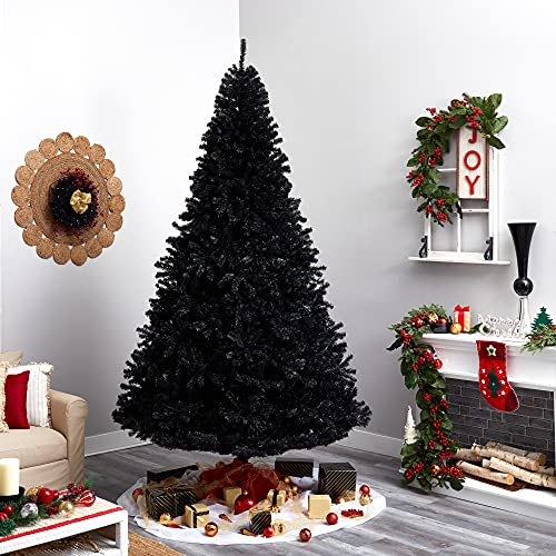 10Ft. Black Artificial Christmas Tree With 950 Clear Led Lights And 3056 Tips #TOP4
