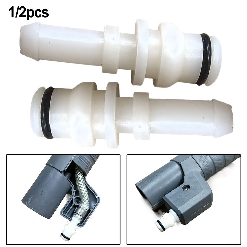 Connettore di ricambio per tubo flessibile Karcher per Puzzi 100 200 300 400, design in plastica con numero parti 4 443 019 0 per un uso affidabile (confezione da 2)