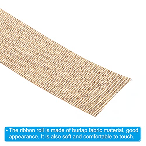 PATIKIL 2 Inch Wide 11 Yards Burlap Fabric Ribbon - Image 4