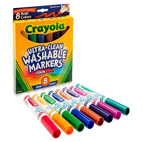Crayola CYO587832 8 Ct Bold Broad-Line Washable Markers thumb #3