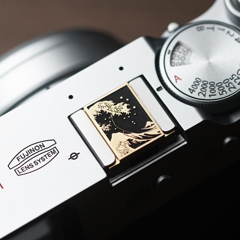 DBZZ Camera hot Shoe Cover and Shutter Buttons Soft Shutter Release Button - Compatible with Fuji xt5 xt50 xt30 xt200 xt100 xpro2 xpro3 (fsh bass Cover)