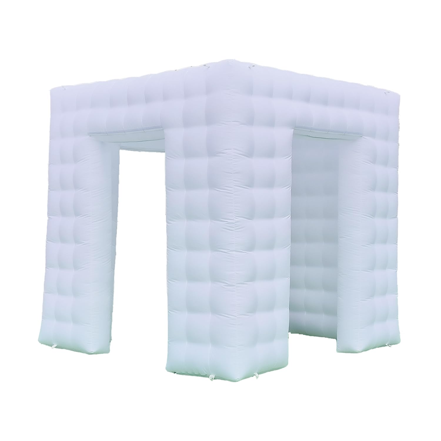 SAYOK Inflatable Photo Booth Enclosure, Inflatable LED Photo Booth Tent for Weddings Parties Promotions Advertising (Three doors)