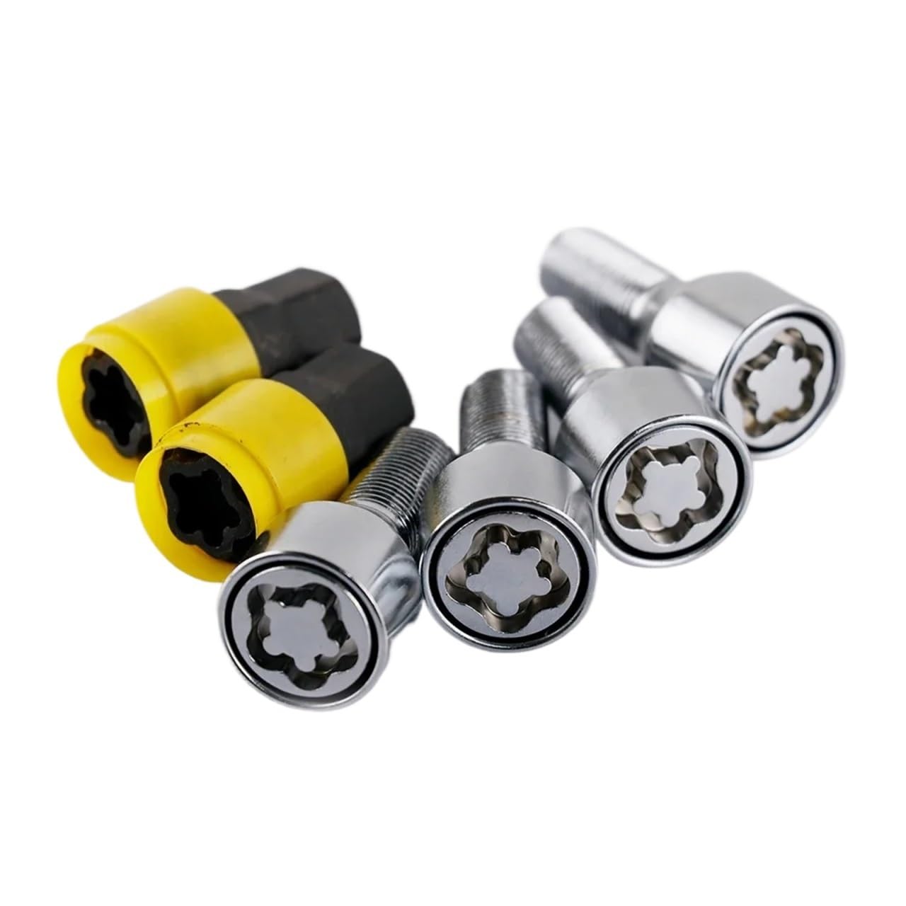 M14x1.5 Wheel Locking Bolts, 28mm Shank Steel Security Fasteners