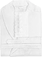 Roupão Piquet Buettner Renascença Renda Cristal Bordada - 100% Algodão - Laise Unissex Feminino Masculino