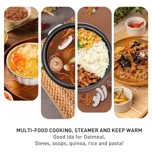 Mishcdea RICE COOKER HZ-M2L Mini Rice Cooker 2 Cups Uncooked & Steam Tray thumb #4