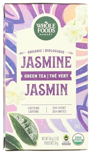 Image of Whole Foods Market, Tea Green Jasmine Organic, 20 Count