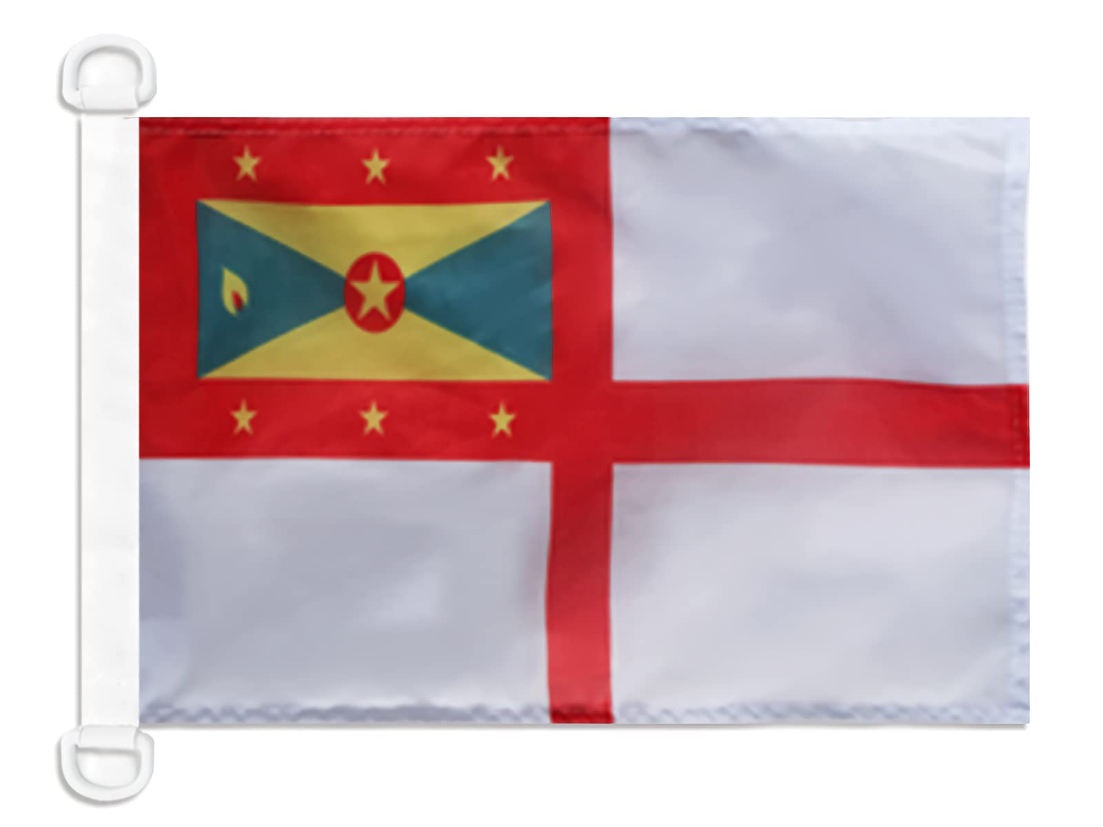 AZ FLAG - Grenada Naval Ensign Nautical Flag - 18'' x 12'' - For Outdoor and Boat - Grenadian War Banner Knitted Polyester with Two Plastic Rings - Vivid Colors - 12x18 in - 45x30 Cm — image 1