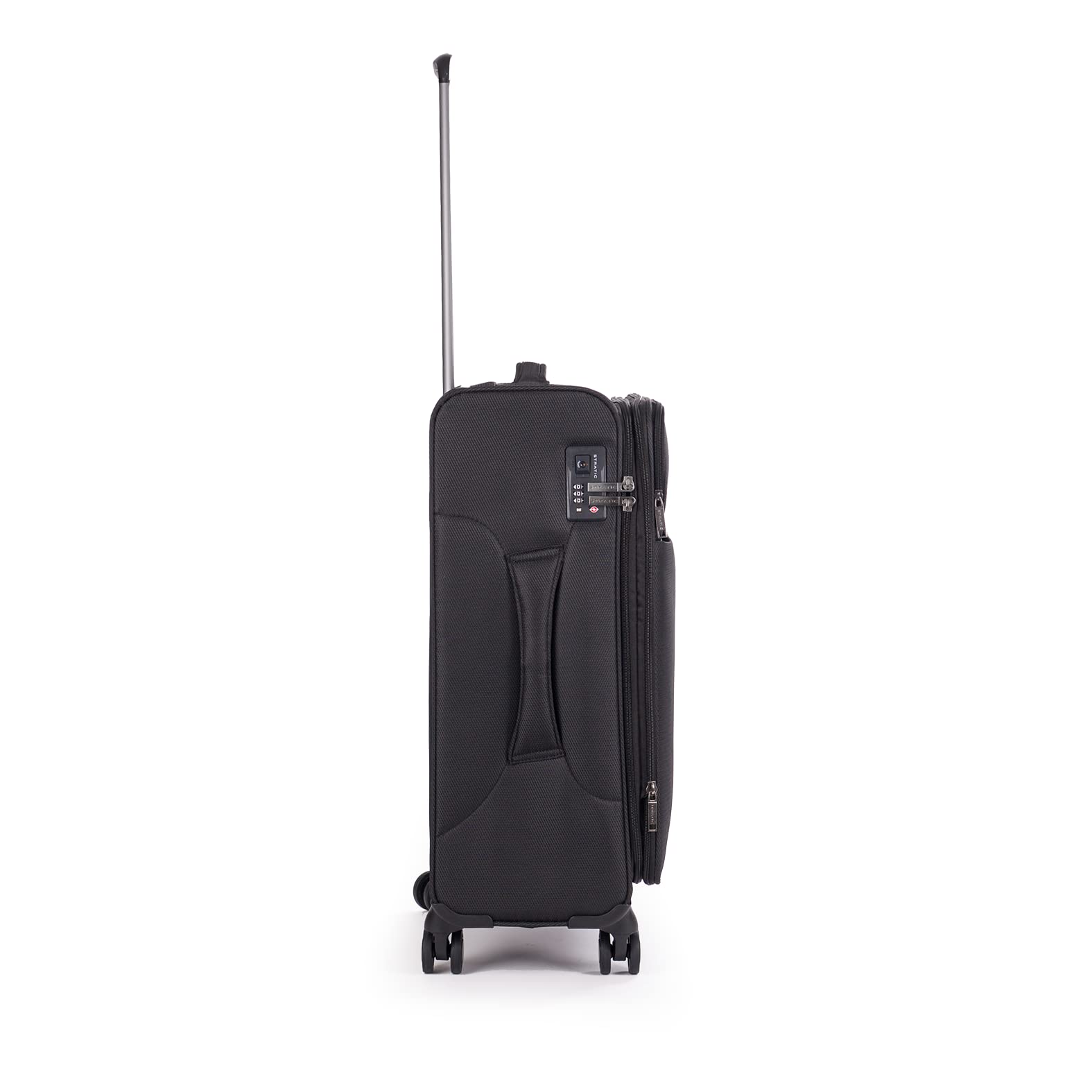 Stratic Light + Koffer Weichschale Reisekoffer Trolley Rollkoffer Handgepäck, TSA Kofferschloss, 4 Rollen, Erweiterbar