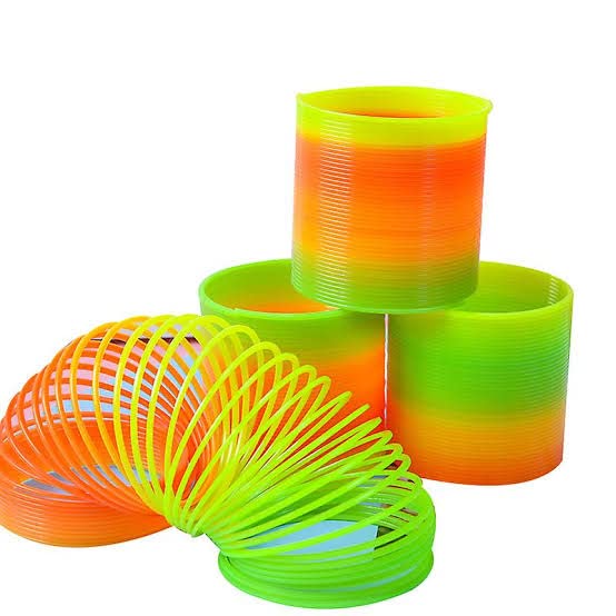 YOOKO 3Pcs Rainbow Magic Spring Fun Playing Set Slinky Spring Toys for Kids Fun Playing Time Spring Toy for Kids - Multicolor