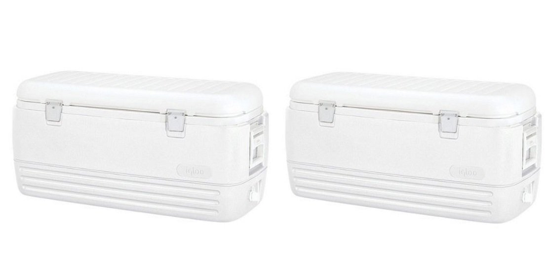 Igloo Polar Cooler (120-Quart, White) (Pack of 2)