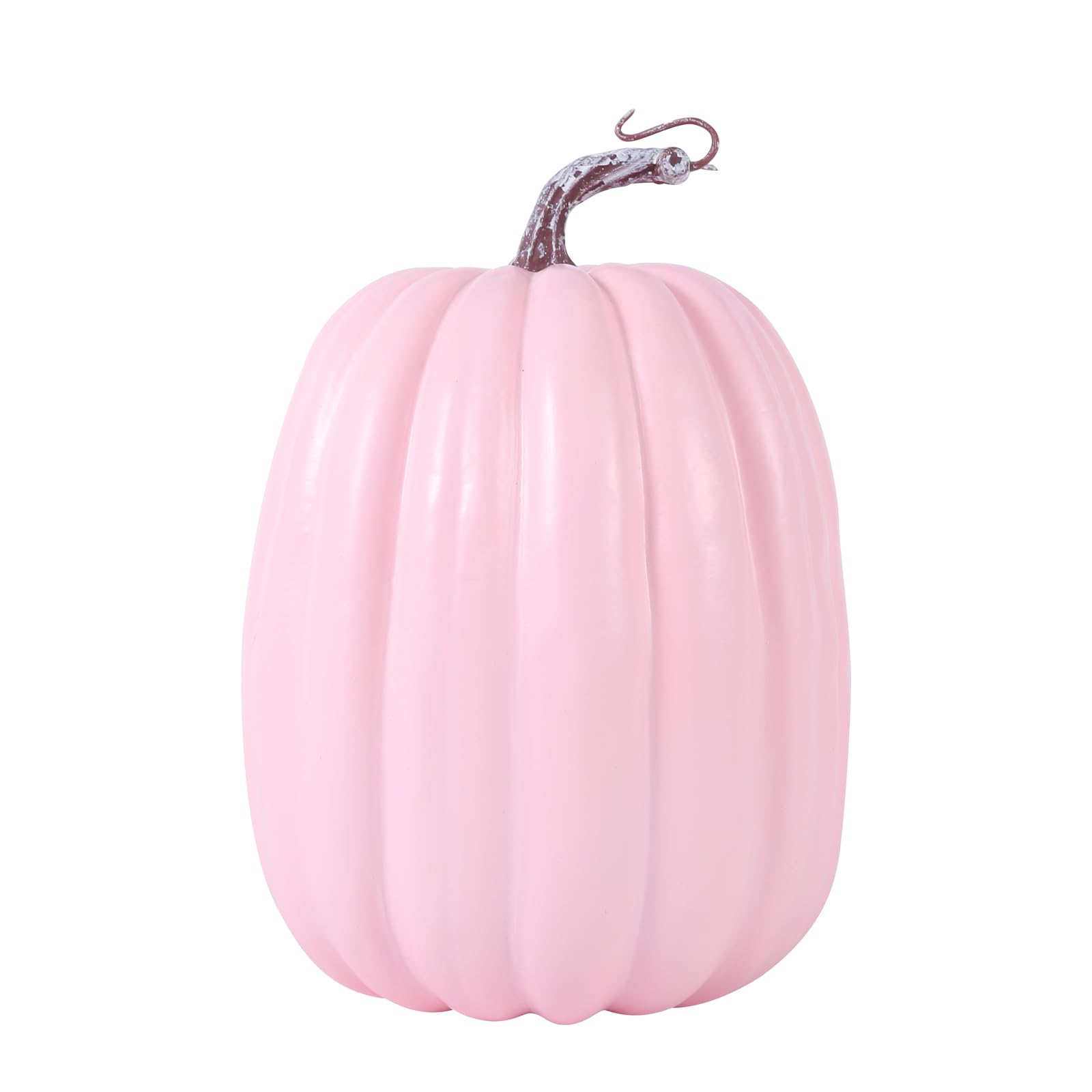 LSFYSZD Decorative Pumpkins Artificial Pumpkins Faux Pumpkins Halloween Thanksgiving Tabletop Centerpieces for Home (Pink, 21cm*15cm)