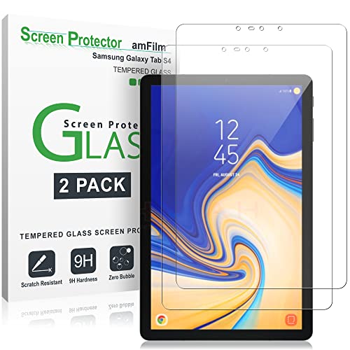 amFilm Glass Screen Protector for Galaxy Tab S4 (2 Pack) Tempered Glass