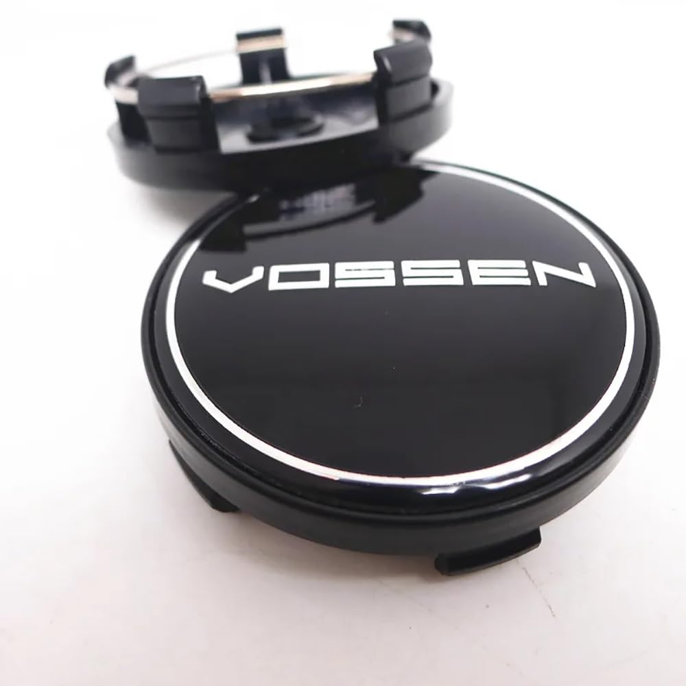 OBONG 4Pcs Car Hub Centre Caps Wheel Center Cap Compatible with for 60mm Vossen Wheel Center Hub Caps Decoration Accessories,H-60mm