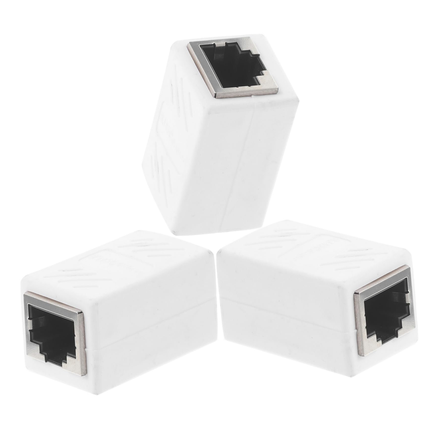 GAROZATION 3pcs Ethernet Adapter Female to Female Ethernet Connector for and Network Cables and Easy Installation for Home Office Use