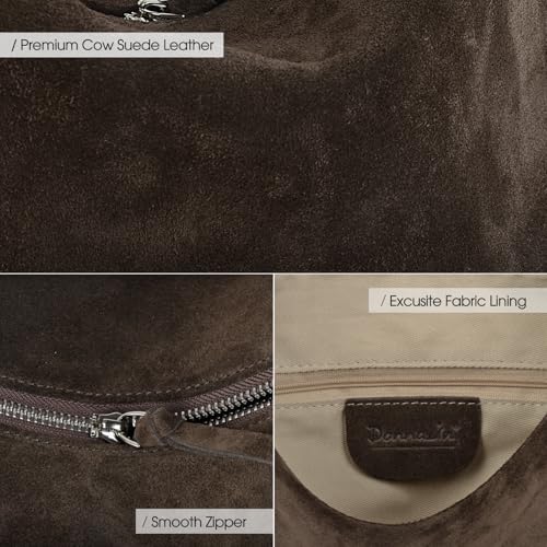 Bolso cruzado de cuero de gamuza premium para mujer miniatura 5