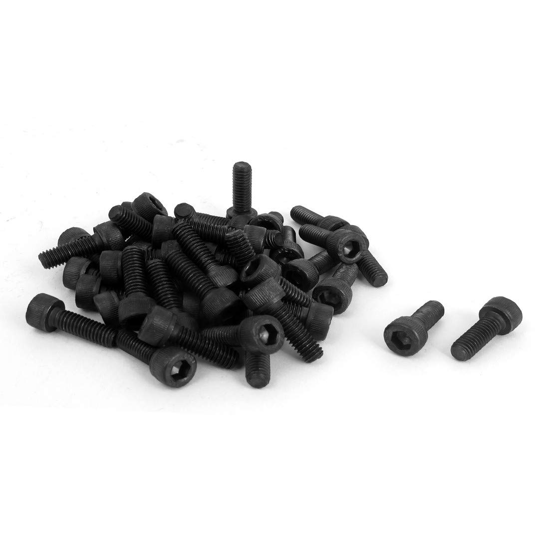 EISTEE Schrauben, Innensechskantschrauben, Bolzen Edelstahl, 100 Stück M6 x 18 mm, metrische 12,9 Legierung, zuverlässige Effizienz, Stahl, schwarze Innensechskantschrauben, Schrauben