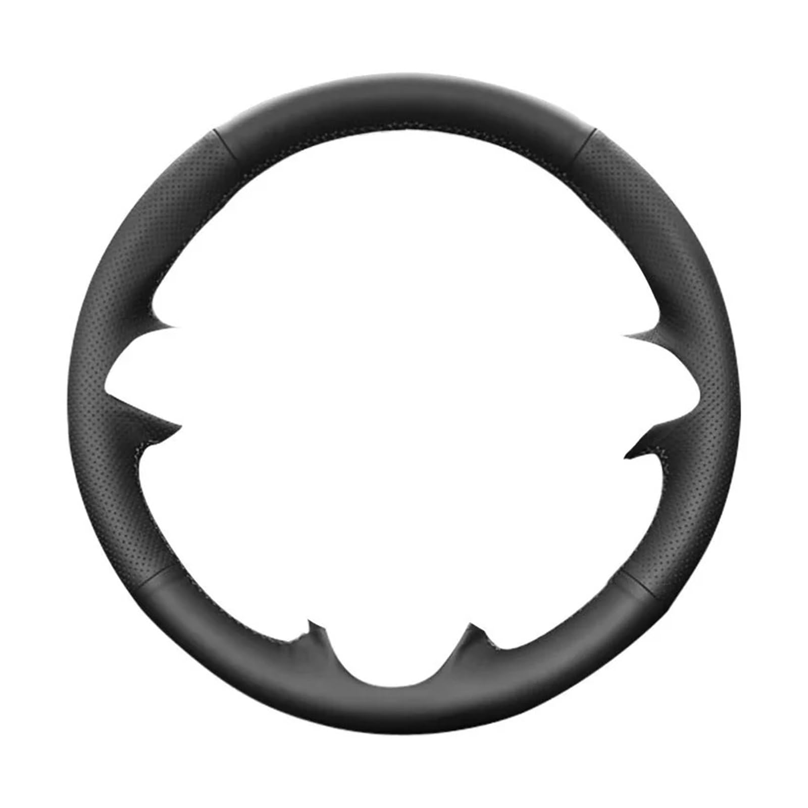 Cubierta Volante Coche Protector para Volante De Coche para Nissan para Patrol para Y61 Cuero Negro Coche Protege Los Accesorios del Volante Funda Volante Coche(Brown Black)