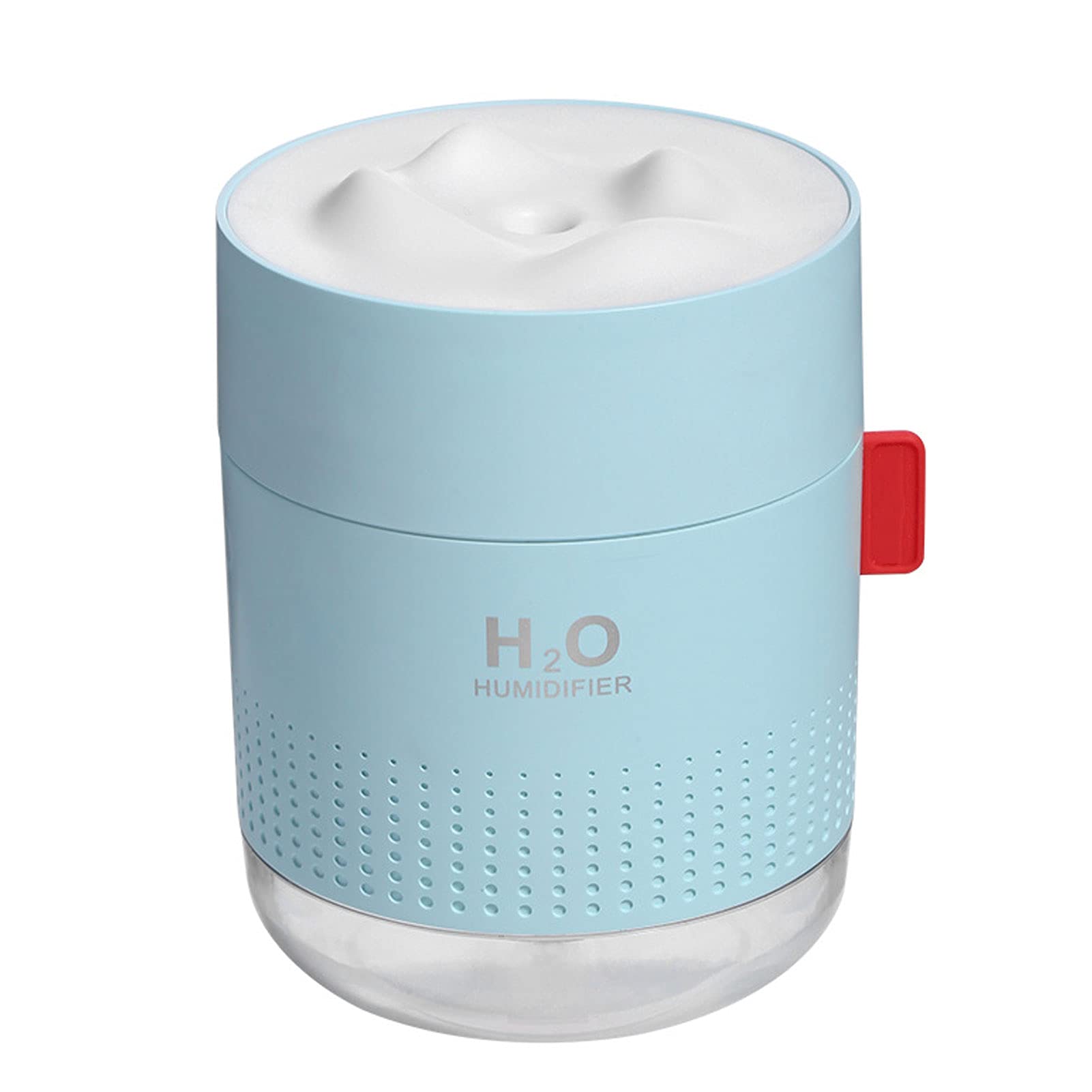 500ml Cool Mist NawilżAcz Powietrza Cichy UltradźWięKowy NawilżAcz USB z Lampką Nocną, Bezwodnym Automatycznym WyłąCzaniem, do Domu, Jodze, Biurze(Color:niebieski)