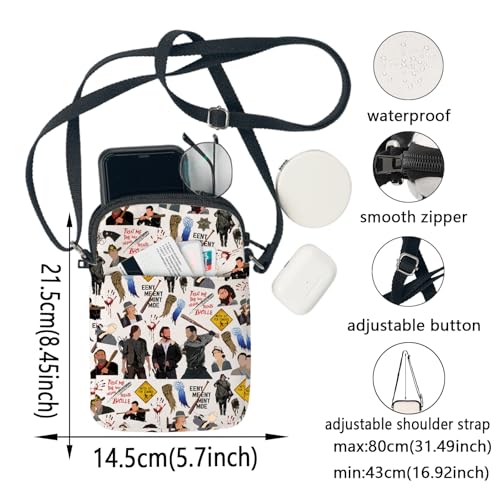 KEYCHIN TWD TV Show Crossbody Bag Negan Fans Gifts Eeny Meeny Miny Moe Daryl Dixon Shoulder Bag Rick Grimes TWD Merchandise2