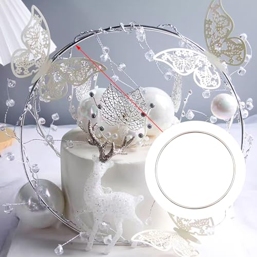 Image of Pocoxll 10 Pcs Metal Floral Hoops, Wreath Macrame Hoop Rings, Metal O Rings | Silver,4 Inch, Dream Catcher Rings, Wire Wreath Frame Floral Hoop Rings, for Wedding Wreath Decor and DIY Wall Hanging Crafts