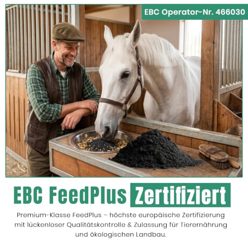 Futterkohle für Pferde 10L, Natürlicher Futtermittelzusatz 0-3mm|C44-Zittau