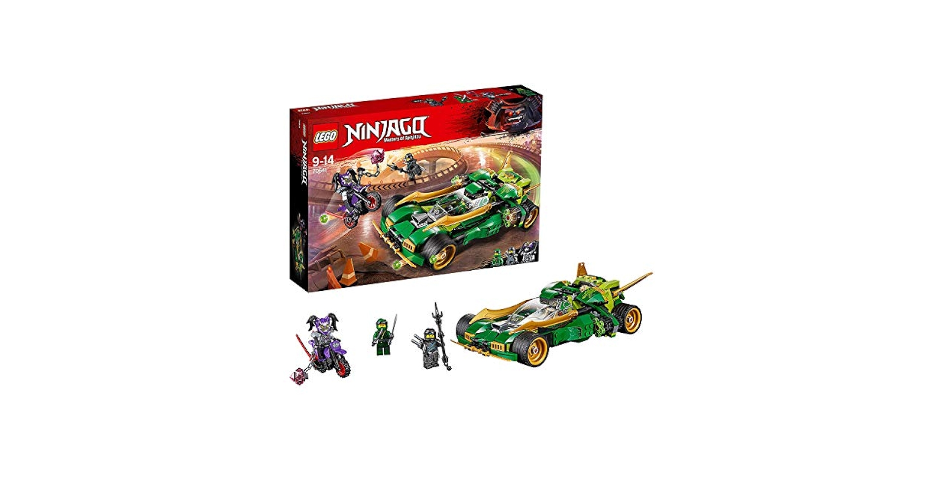 Amazon.com: Lego Ninjago Ninja Nightcrawler, Bike & Car with