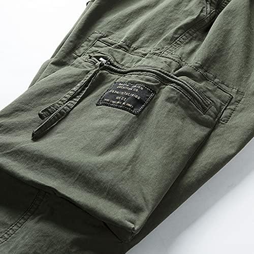 Mens Cargo Joggers–Slim Fit Flex Work Pants with Belt Loops Elastic Waist Zipper Pockets Drawstring Waist - Image 5