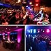 Missyee 18 RGB LED DJ Stage Uplight -DMX Control Sound Activated with Remote Control and 7 Modes LED for Wedding, Events, Christmas and Halloween Music Disco Party -R&D in USA -4 Pack
