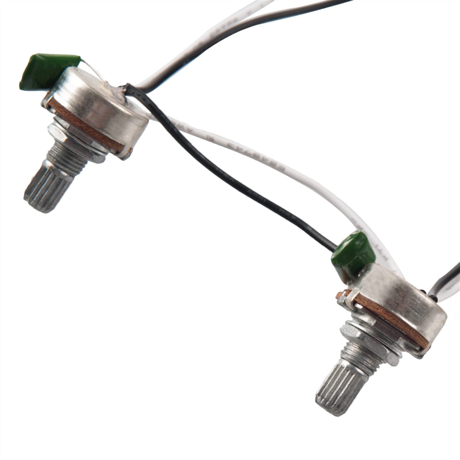 Pièces De Guitare Électrique Harnais De Câblage Trois Boutons Plus Une Interface Convertisseur De Ligne Noire Et Blanche faisceaux câbles guitare