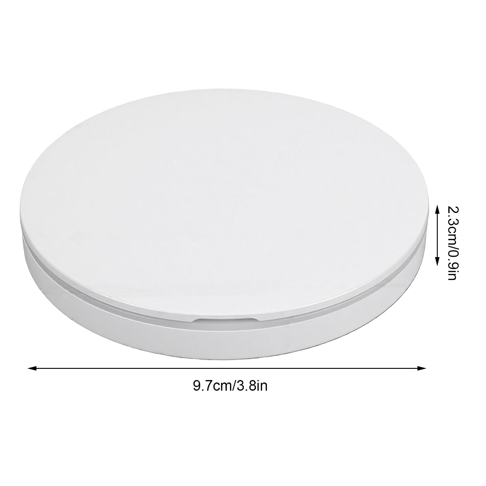Jiawu Specchio per Prova Protezione Solare, Schermo HD Ingranditore 2X con Luce Anulare a LED Fotocamera per Prova Protezione Solare, Specchio per Trucco Portatile con Batteria USB C Ricaricabile per