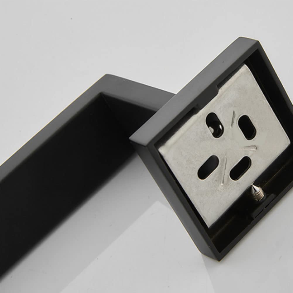SUS304 - Barra portasciugamani in acciaio inox, 600 mm, colore: nero