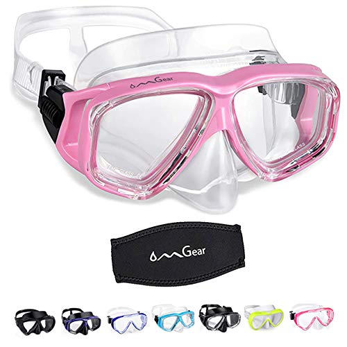 scuba mask over glasses