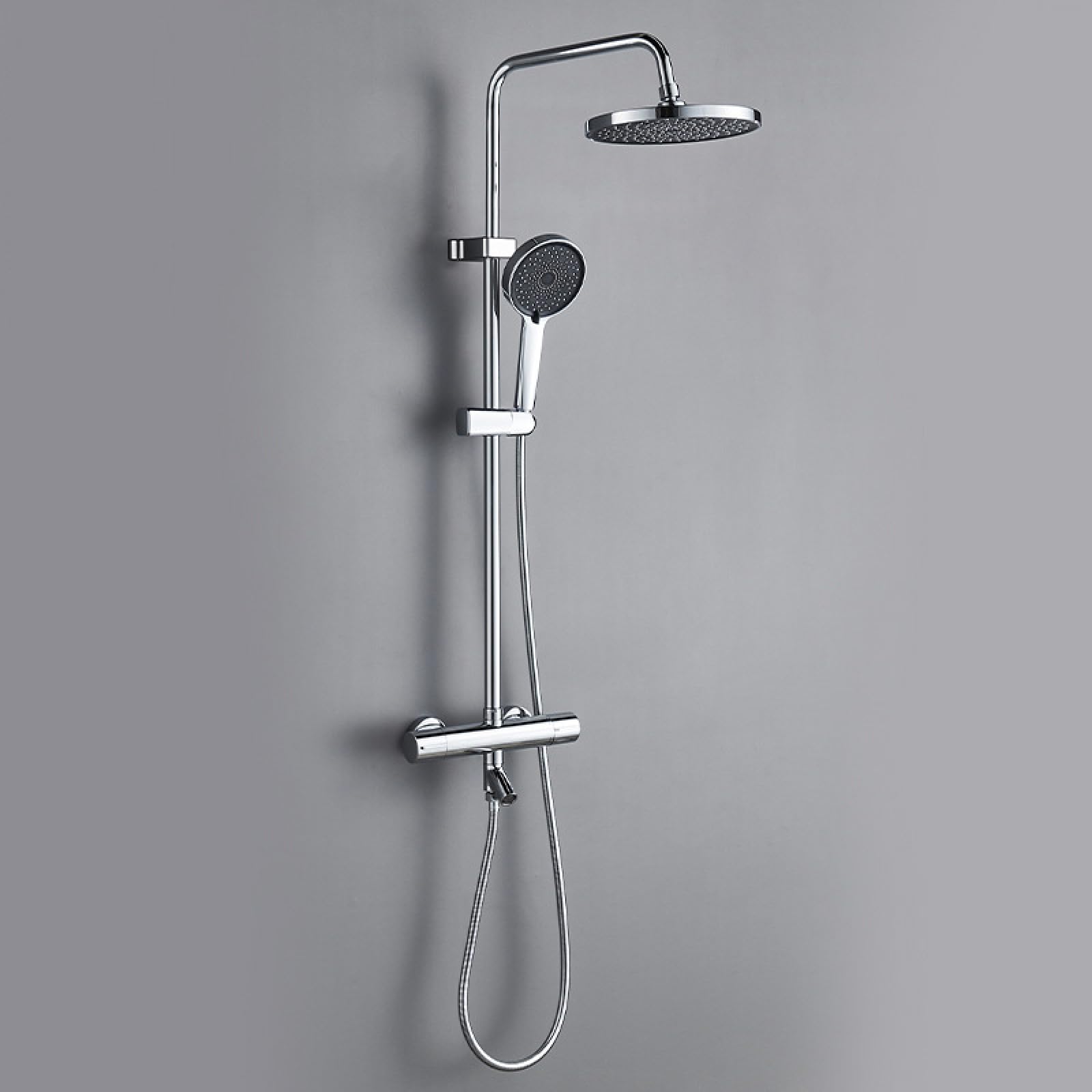 Columna de Ducha Termostática con Grifo Bañera Giratorio de 90° Cromado