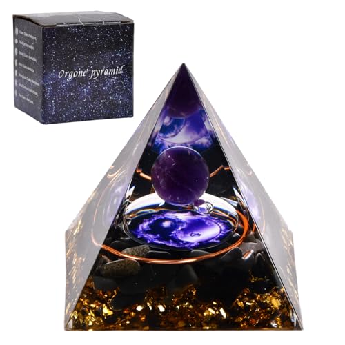 volumoon Pirámide de Cristal, Pirámide de Amatista Chakra, Pirámi...