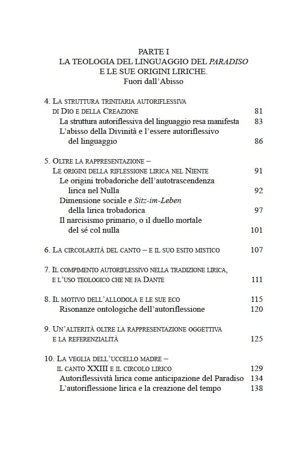 Il «Paradiso» di Dante e le origini teologiche del pensiero moderno. Verso una filosofia speculativa dell'autoriflessione