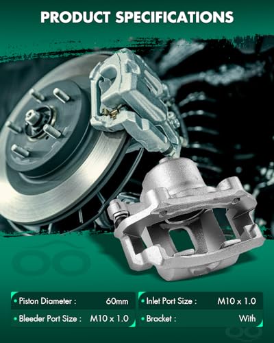 Image of SCITOO 19B957A Front Right Disc Brake Caliper w /Bracket Fit For Nissan For 720 1983-1986,For Nissan For D21 1986-1994,For Nissan For Multi 1986-1988,For Nissan For Pickup 1986-2004, Single Piston