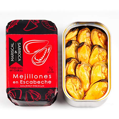 Mejillones en escabeche 8/12 Gourmet premium - Mariscal & Sarroca - Pack 2 latas