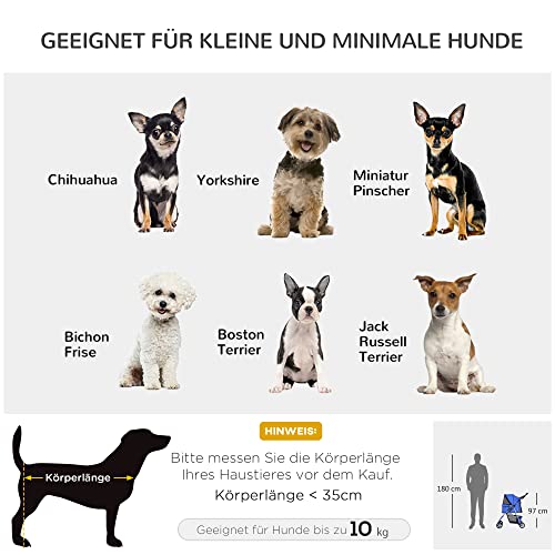 Hundebuggy von PawHut für sichere Transporte von Hunden