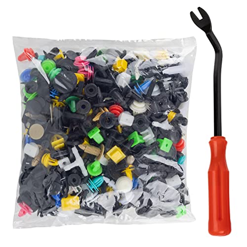 Rivet Clips Plastique 500 pcs, Rivet Plastique Fixation de Protection, Dispositif de retenu de poussee Rivet en Plastique Clips de Garniture de Porte de Voiture Clips de retenue
