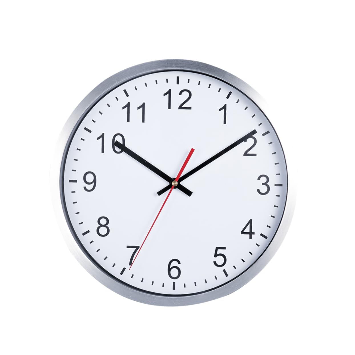 Horloge murale silencieuse de 30.5 cm pour salon et chambre