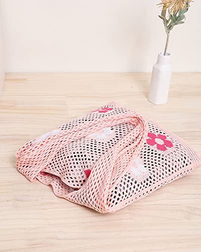 Image of ENBEI Beach Bag Crochet Tote bag for Women,Aesthetic Boho Large Bag,Foldable&Lightweight,Shopping,Beach,Travel,Daily Use